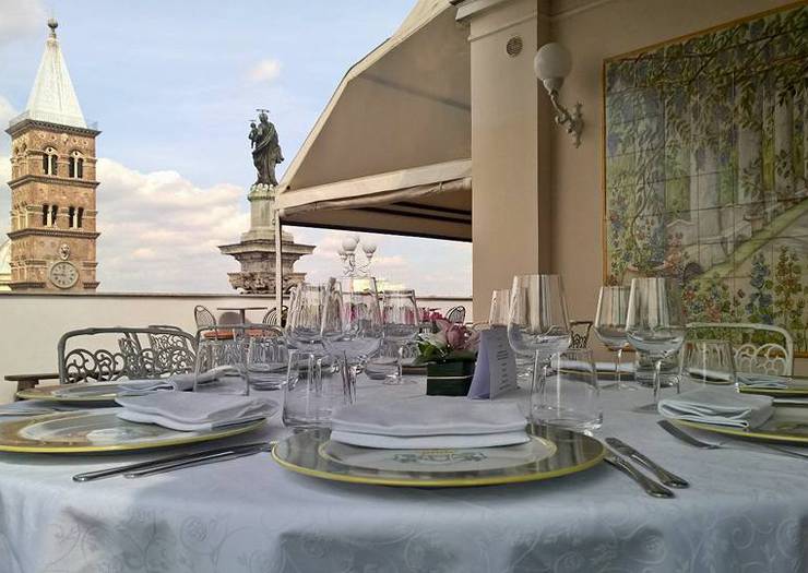 Restaurante la terrazza dei papi Hotel Mecenate Palace Roma