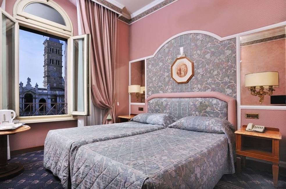 Habitación doble deluxe con vista Hotel Mecenate Palace Roma