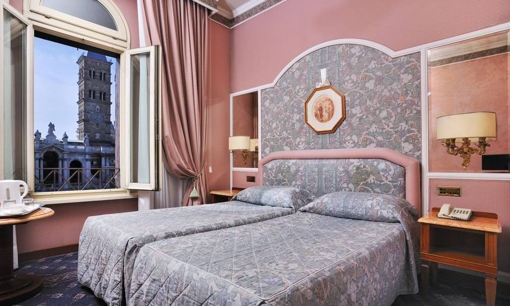 Habitación doble deluxe con vista Hotel Mecenate Palace Roma