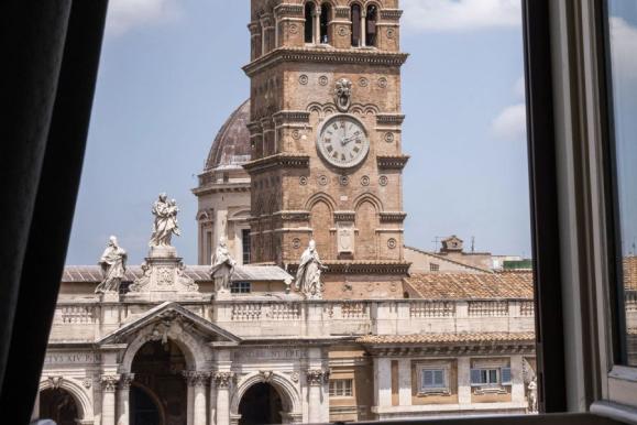 Habitación Doble Deluxe con vista Hotel Mecenate Palace Roma Habitación Doble Deluxe con vista Hotel Mecenate Palace Roma